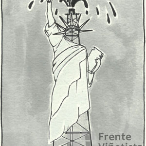Estatua de la libertad del petróleo - Viñeta de Davite