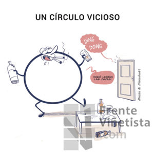 Un círculo vicioso - Viñeta de Macías & Monsalvett