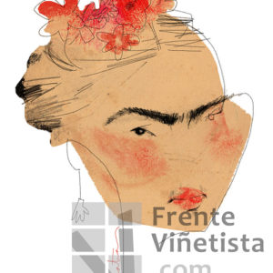 Frida Khalo - Caricatura de Matías Tolsà