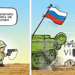 Guerra de Rusia y Ucrania - Viñeta de Faro