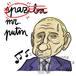 Putin - sPAZiba . Viñeta de Lex Gromiko