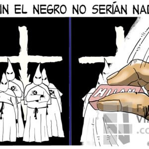 Viñeta sobre racismo y xenofobia. Autor Pedripol